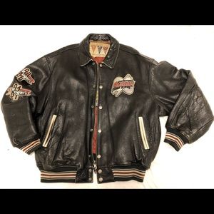 AVIREX “ICE TIGERS” Vintage Leather Jacket